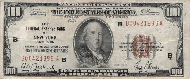 100 Dollar 1929